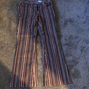 vintage looking multicolored corduroy pants